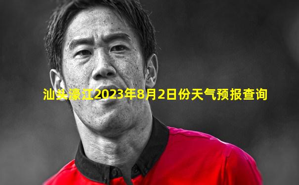 汕头濠江2023年8月2日份天气预报查询